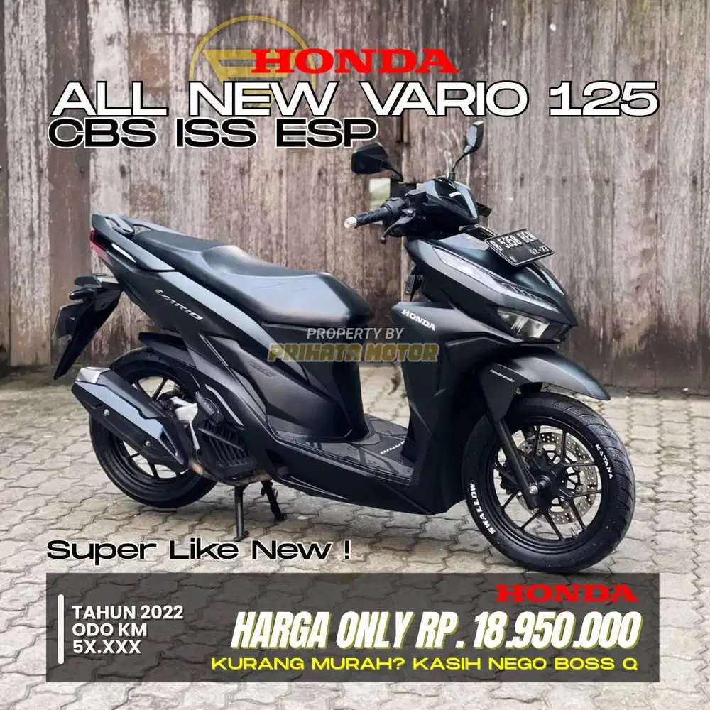 CREDIT DP MULAI 1 JUTA !!! HONDA ALL NEW VARIO 125 CBS 2022