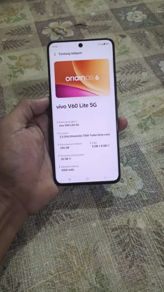 Jual /nyri kmblian bnyk vivo v60 lite 5G(8/256) hp cas g ori no minus