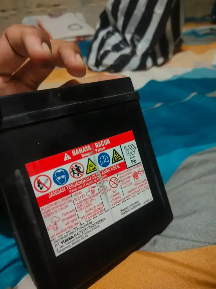 Aki yuasa 12v 6a