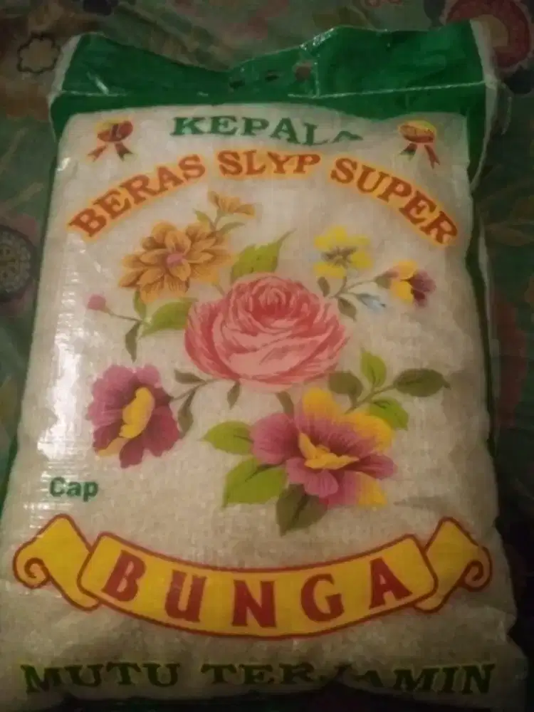Beras cap bunga 10kg Da telur 1krat