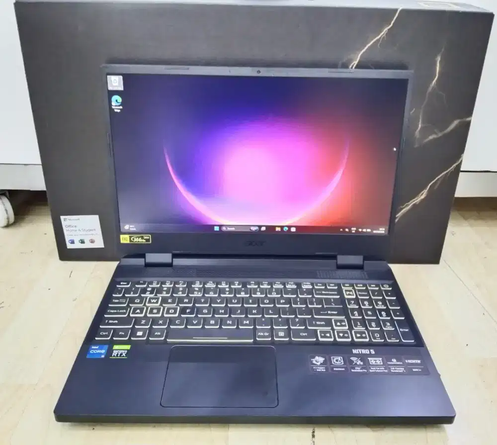 Acer Nitro 5 Core i5 12500H/RAM 16GB/SSD 512GB/RTX3050 4GB
