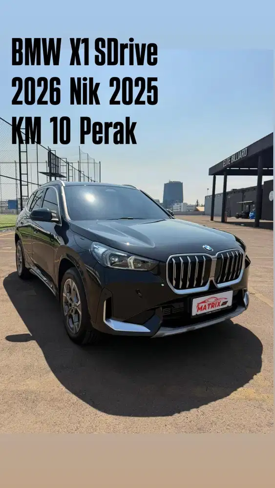 BMW X1 sDrive 2026 Nik25 Black on black Ready stok