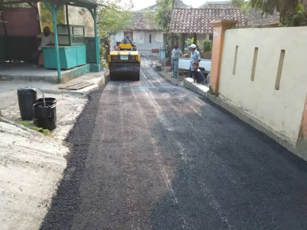 Paving galian pondasi cut and fill