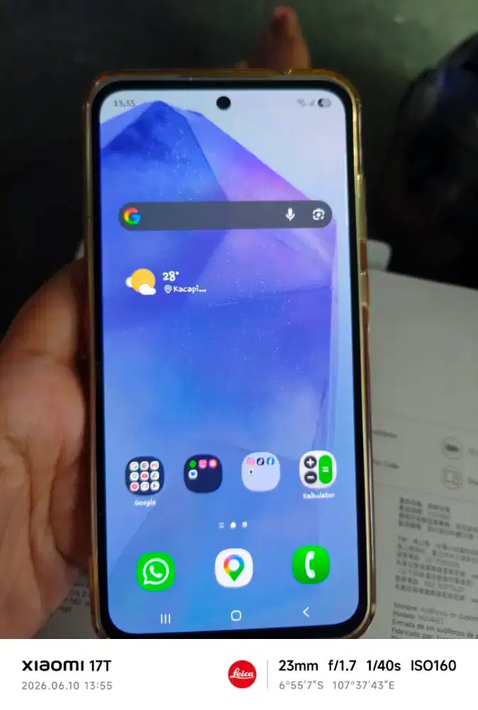 Samsung A55 5g ice blue