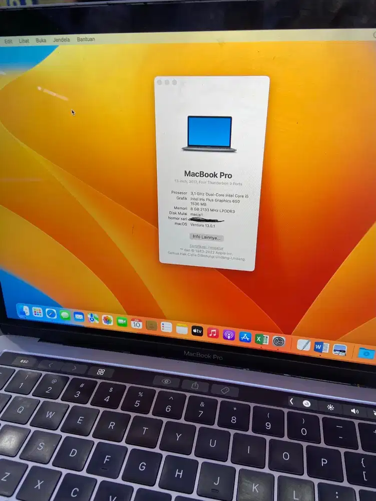 macbook pro 2017 touchbar