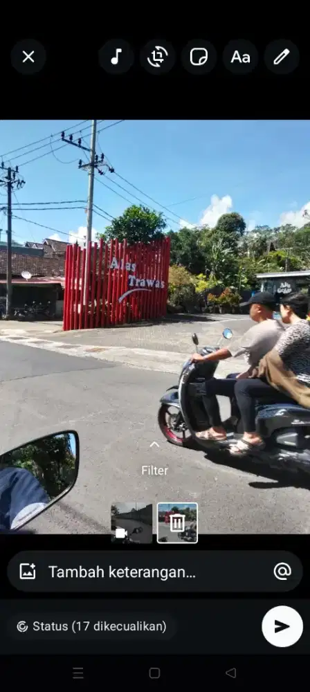Jual tanah SHM 4 petak lokasi di Trawas ukuran besar 8*12