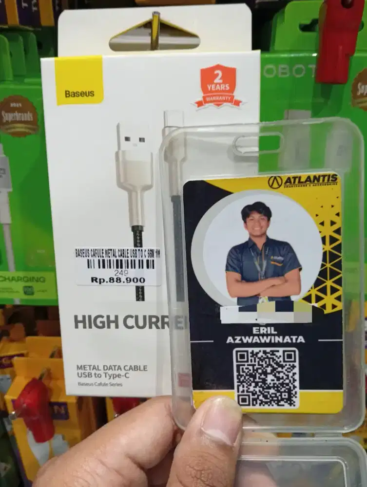 BASUES CAFULE METAL CABLE USB TO C 66 W 1M l ATLANTIS DAHSYAT