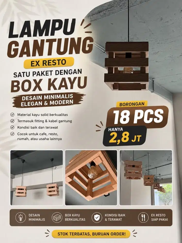 Dijual Lampu interior ExResto -18 pcs