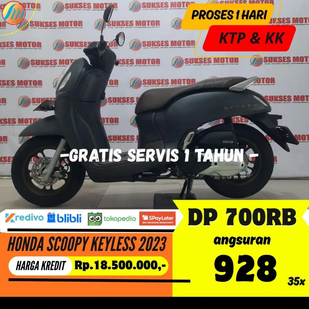 DP CUKUP 700RIBU KREDIT HONDA SCOOPY KEYLESS 2023 ANGSURAN RENDAH