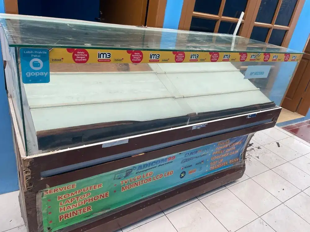 Etalase Counter size 1.5cm