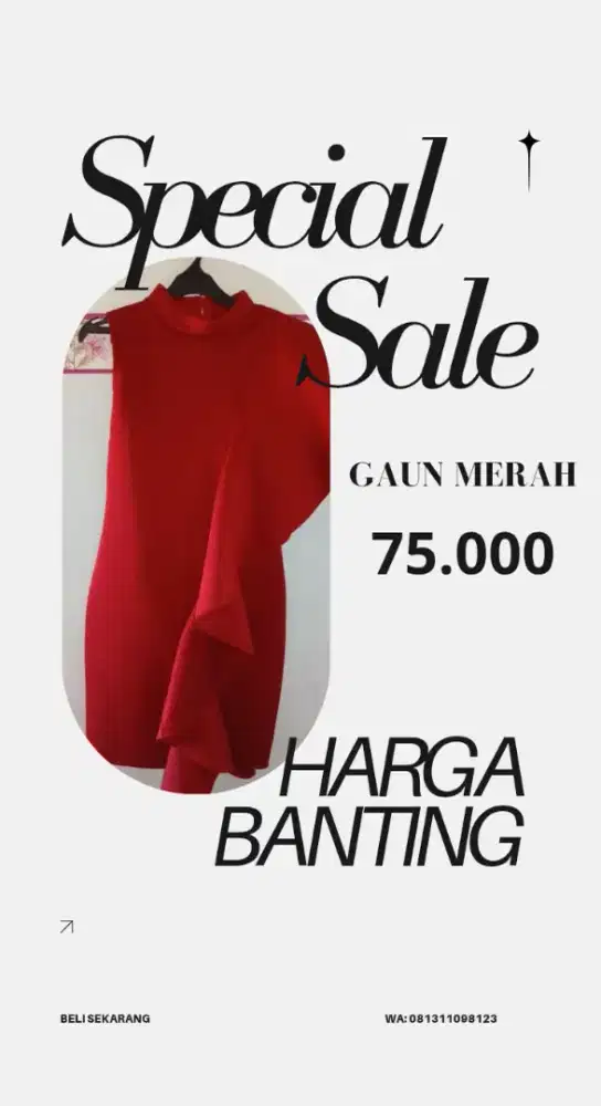 Gaun Marron Sz M