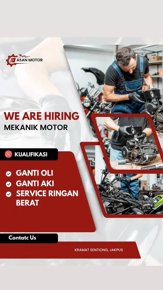 LOWONGAN MEKANIK MOTOR