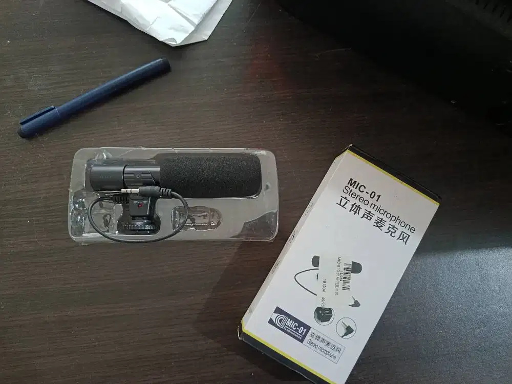 Microphone Kamera Kondisi Baru Lengkap dengan Kotak