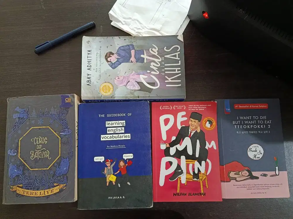 Paket Novel dan Buku Bacaan Bekas Harga Murah