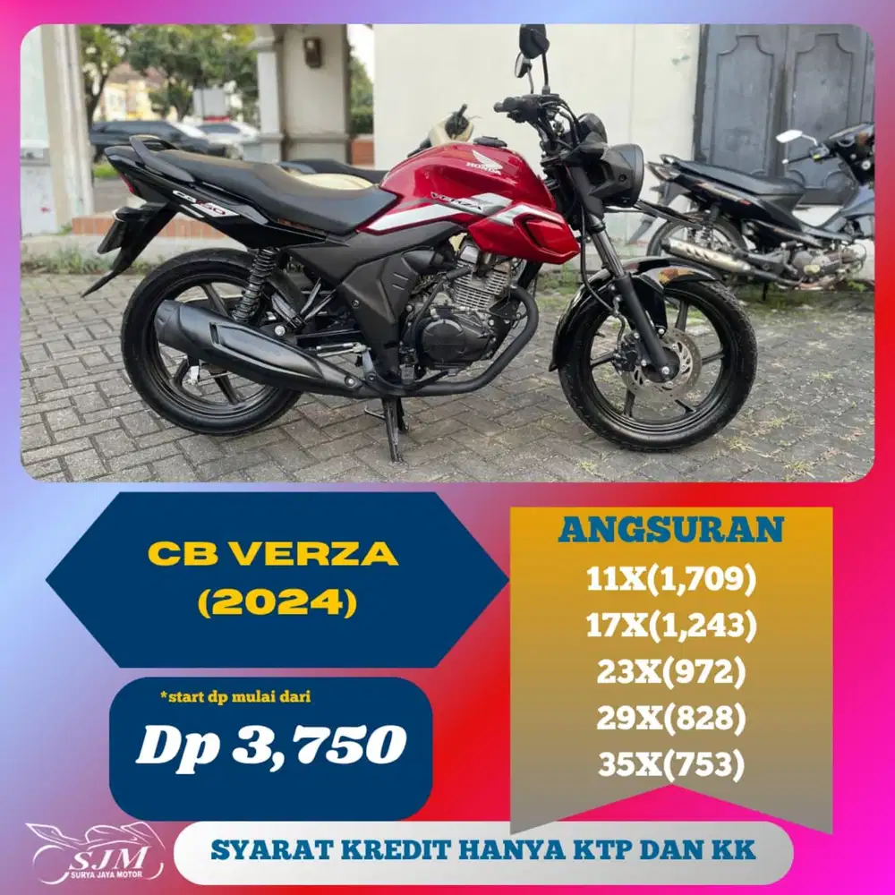 HONDA CB VERZA 2024 CASH & KREDIT