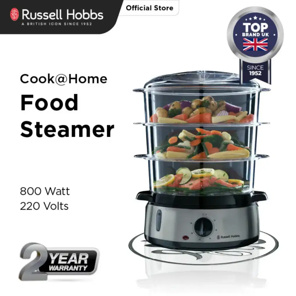 Russell Hobbs Food Steamer 9L – Kukusan Elektrik Multifungsi