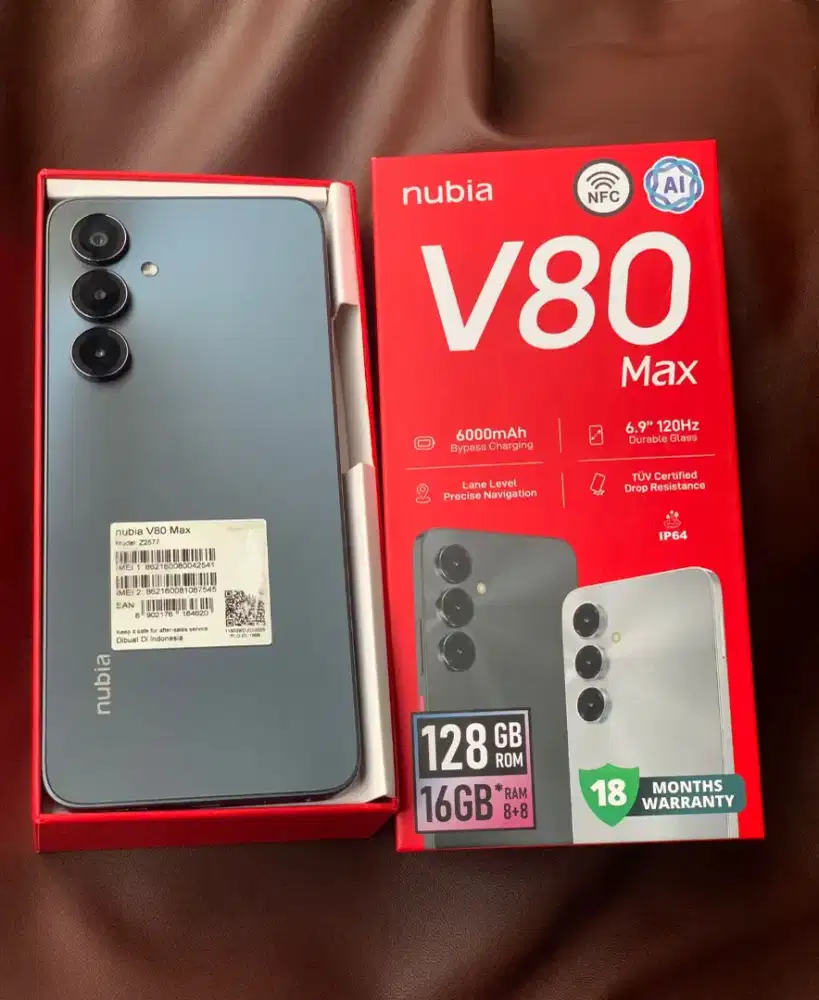 Nubia V80 Max pemakaian baru 1 bln