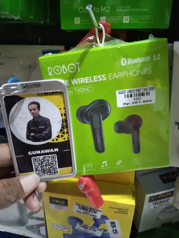 Headset BT ROBOT T40NC ATLANTIS DAHSYAT
