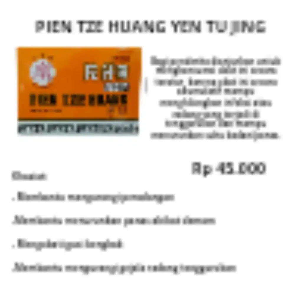 Obat Pien Tze Huang Yen Tu Jing