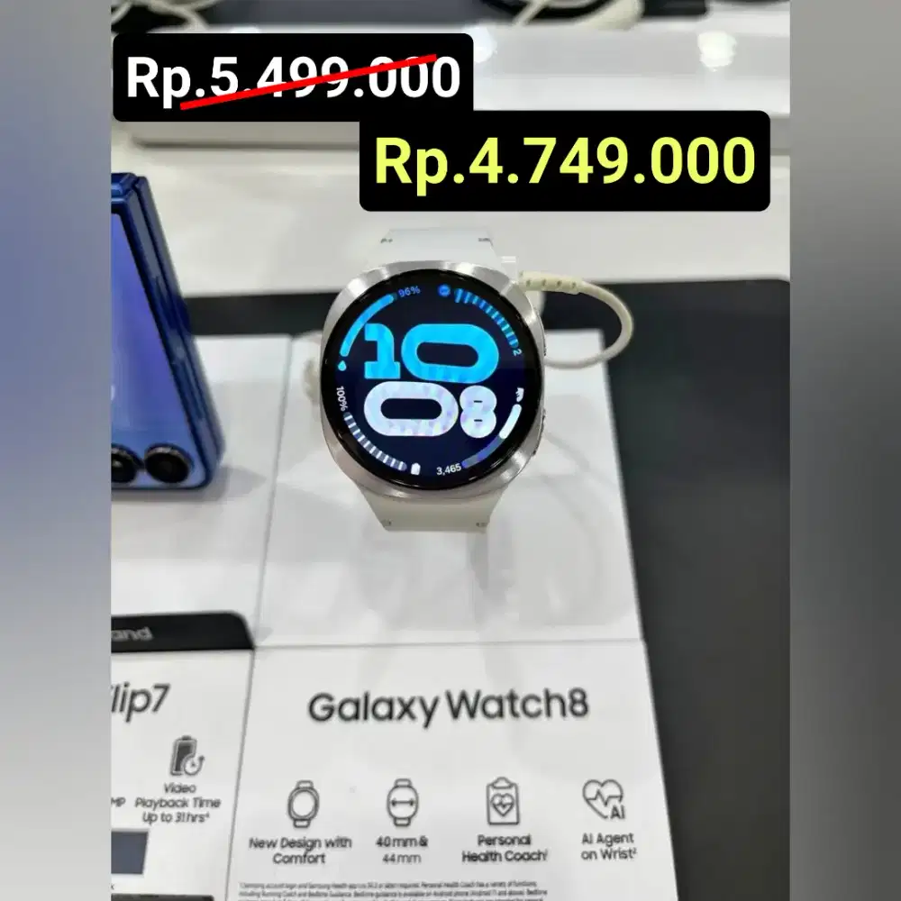 Rp. 3.749 ‼️
Samsung GALAXY WATCH 8‼️
BARU , SEGEL , RESMI SEIN