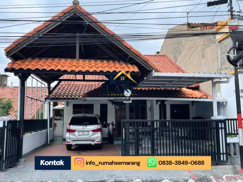 Rumah Super Strategis di Gajahmungkur: 2 Menit ke Akpol, Dikelilingi Kampus & RS Ternama