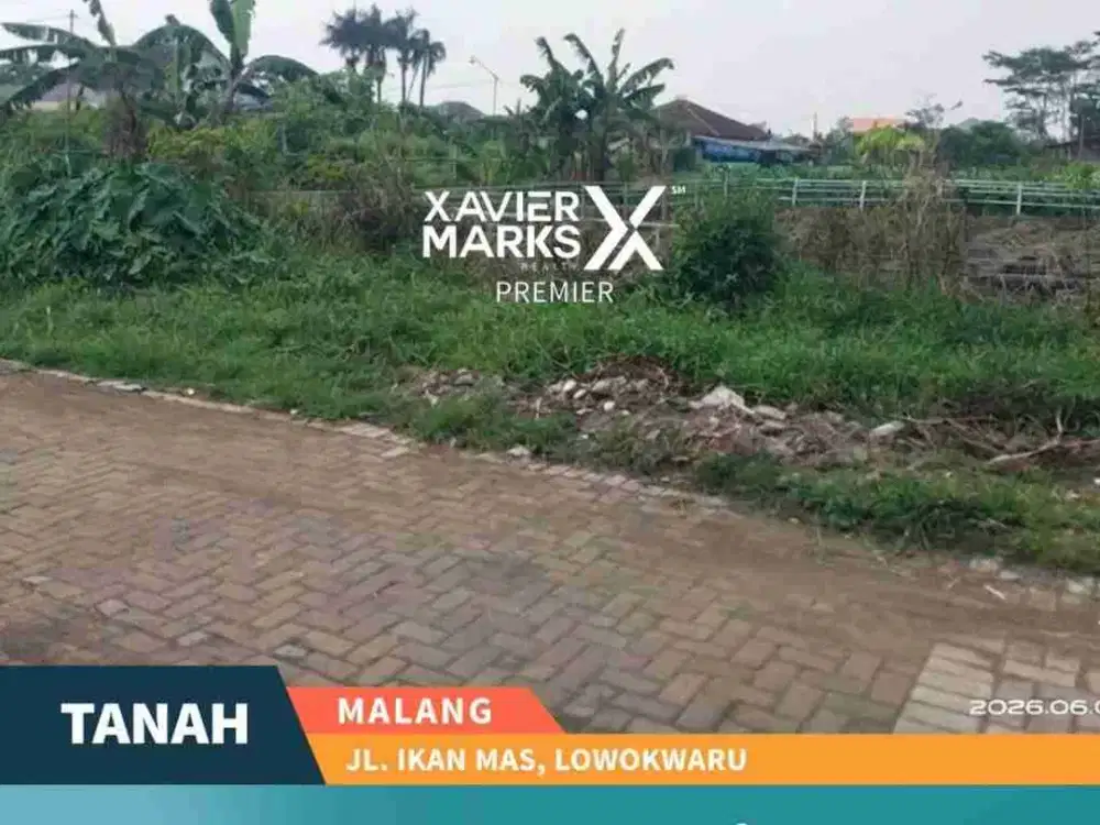 DIJUAL LAHAN POSISI HOOK JALAN IKAN MAS, BLIMBING MALANG