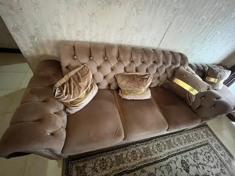 JUAL SOFA 3 SET + 1 meja