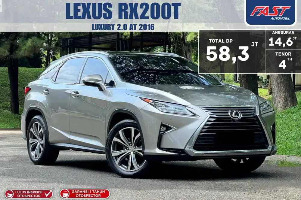 LOW KM PAJAK PNJG LEXUS RX200 T 2016 LUXURY 2.0 METIK