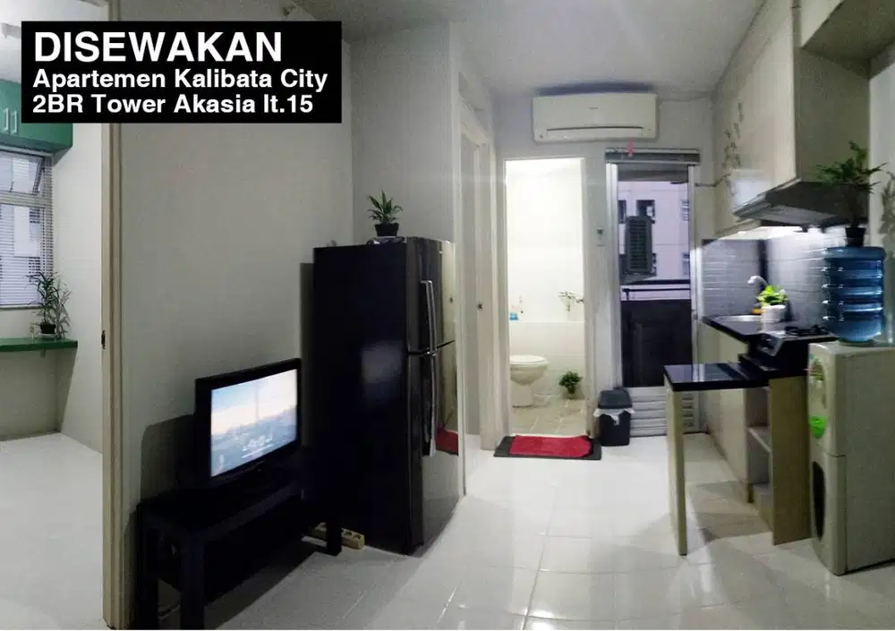 Disewakan Apartemen Kalibata City, Tower Akasia Lt.15 Corner View OK