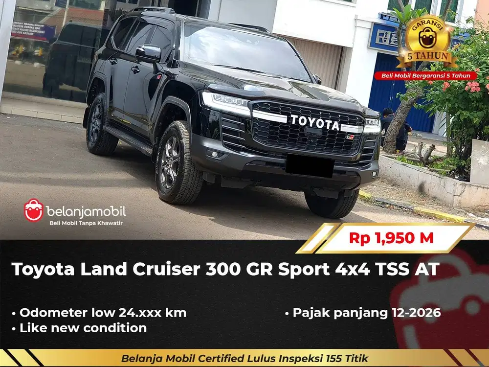 [ LOW KM 24RB ] Toyota Land Cruiser LC 300 GR Sport 4x4 TSS 2023/2024
