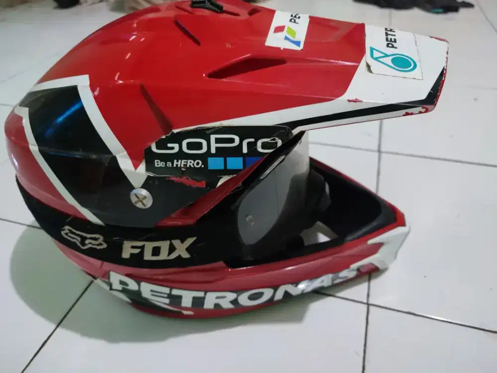 Helm CRF original + KACAMATA GOOGLE FOX