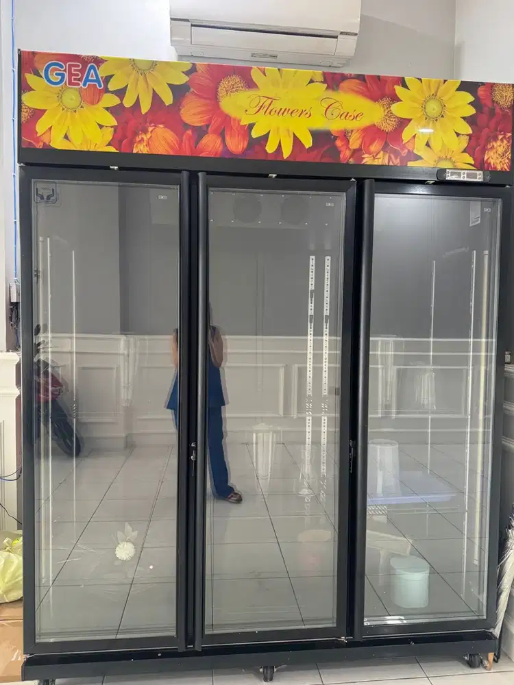 Jual kulkas bunga / flower chiller. Kondisi 99%