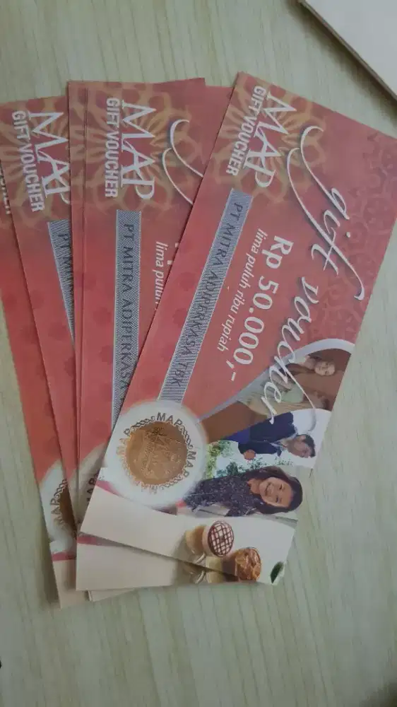 Voucher MAP pecahan 50rb 9 lembar