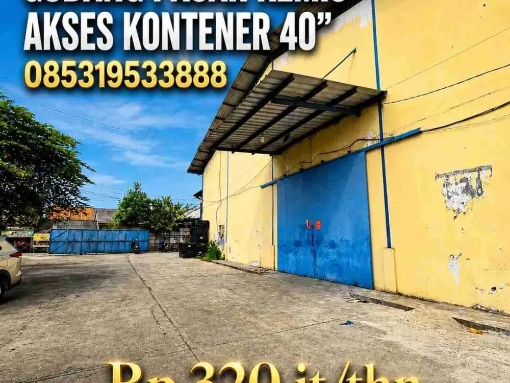 Wilson Disewakan gudang akses kontener di pasar kemis tangerang
