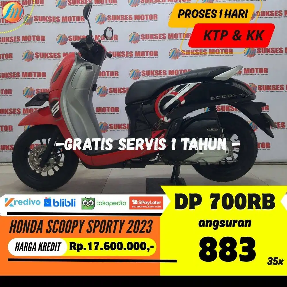 HONDA SCOOPY SPORTY 2023 KREDIT DP HANYA 700RB ANGSURAN TERJANGKAU