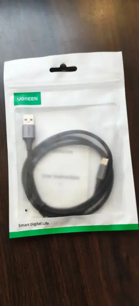 UGREEN 3A USB Type C Fast Charging Nylon Braided Data Cable - 60126 1m