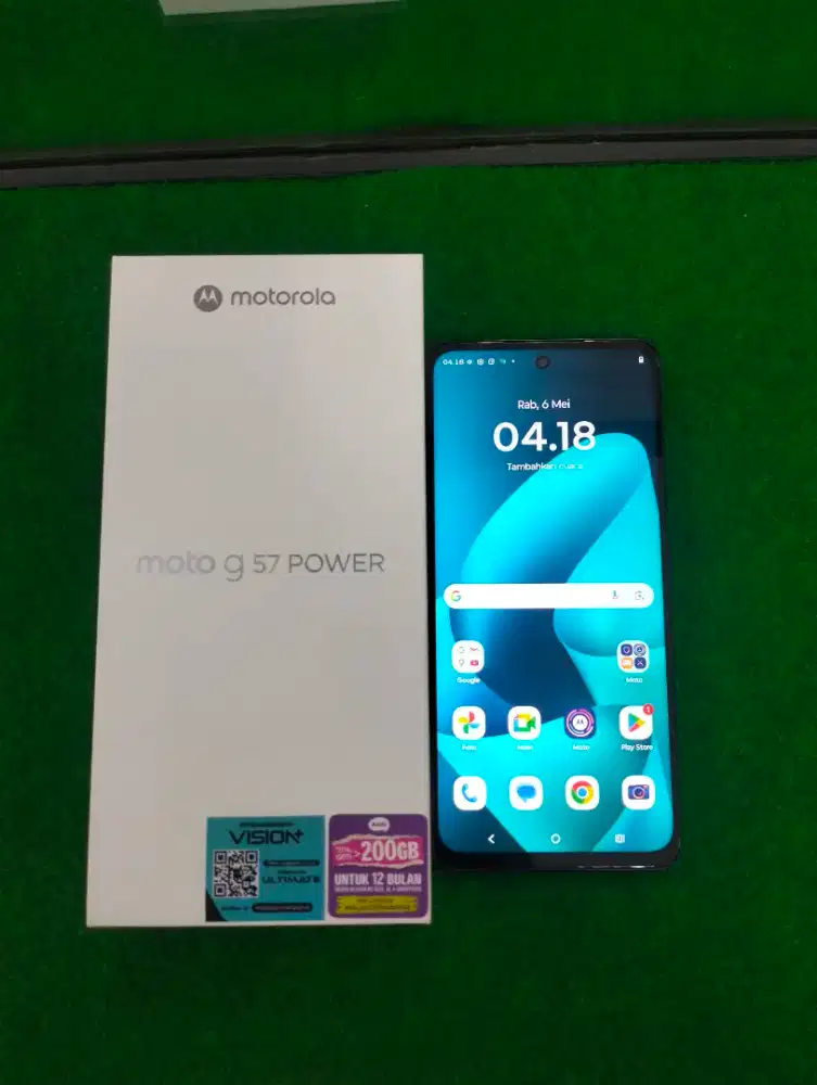 motorola G57 power ram 8/256gb lengkap mulus