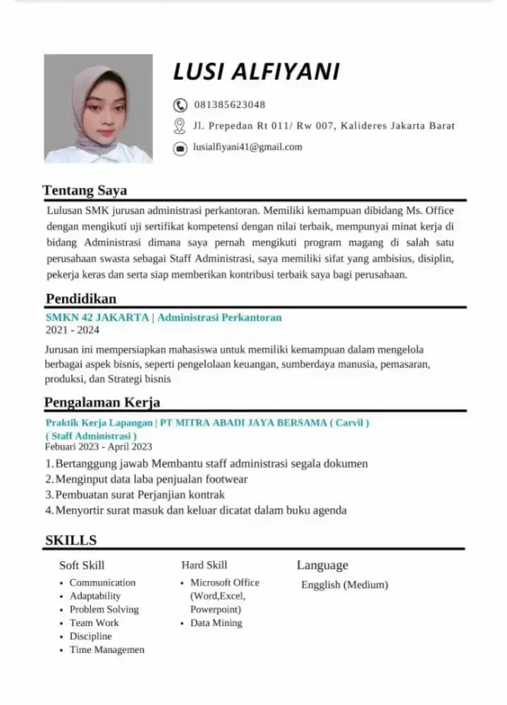 Mohon info (admin olshop, packing gudang, host olshop dan lainya)