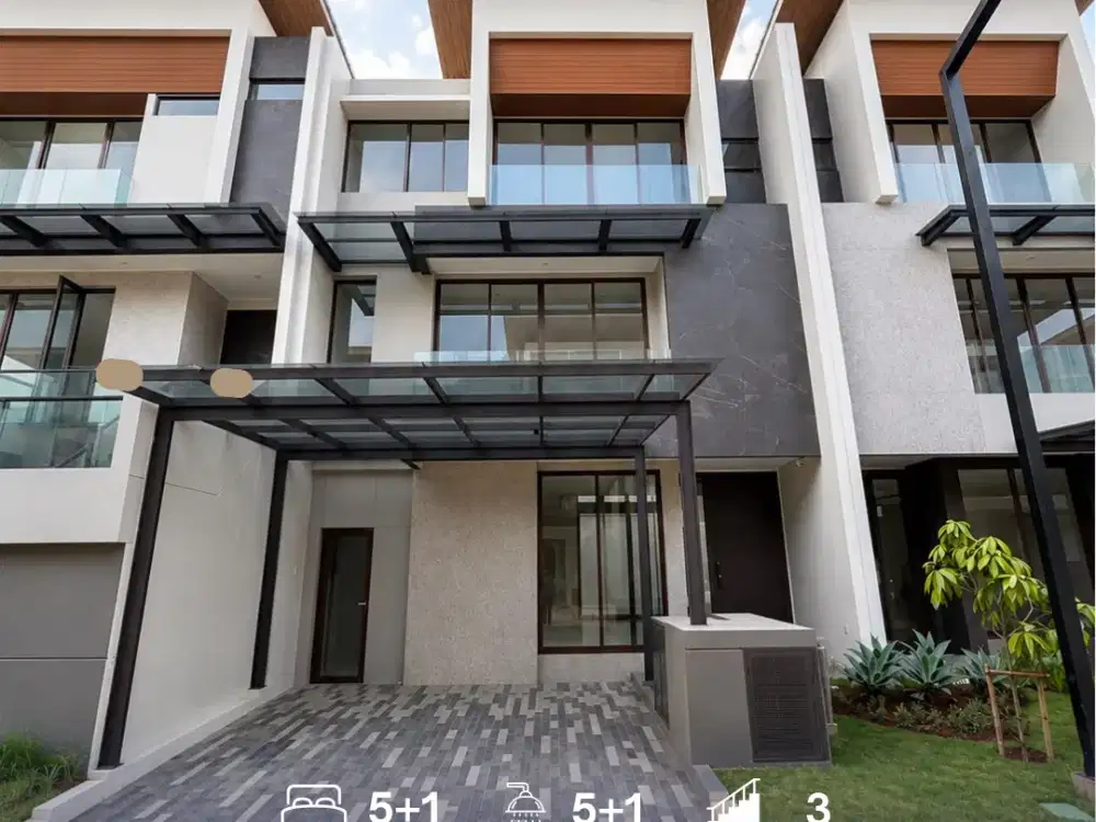 Rumah 3 Lantai Dengan Private Lift di Summarecon Serpong