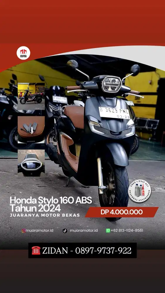 HONDA STYLO ABS 160 2024 MULUS !!!