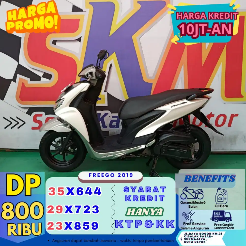 ( freego tahun 2019 dp:800 garansi mesin 6bulan cash credit