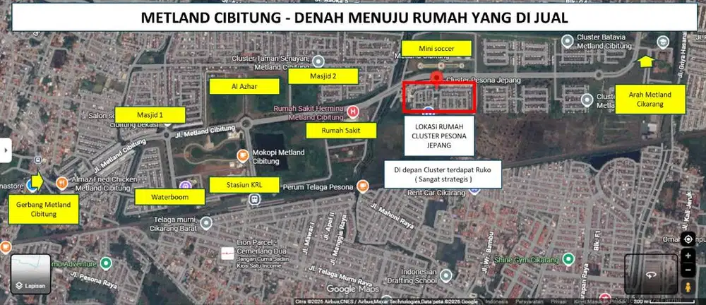 Dijual Cepat: Rumah 2 Lantai Siap Huni di Cluster Pesona Jepang