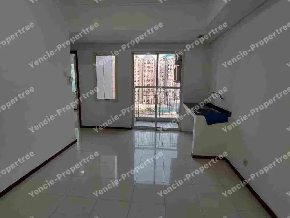 Disewakan unfurnish tipe 2br luas 54m apartment royal mediterania garden