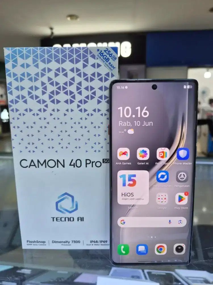 Tecno Camon 40 pro 5g ram 8/256gb garansi 6 bln