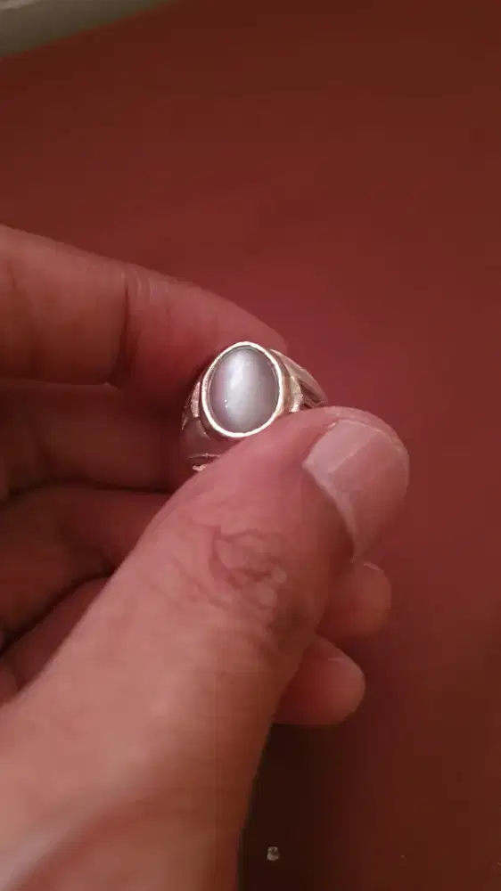 Cincin batu moonstone cat eyes