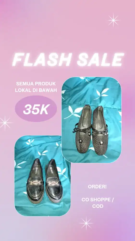 sepatu size 37 black