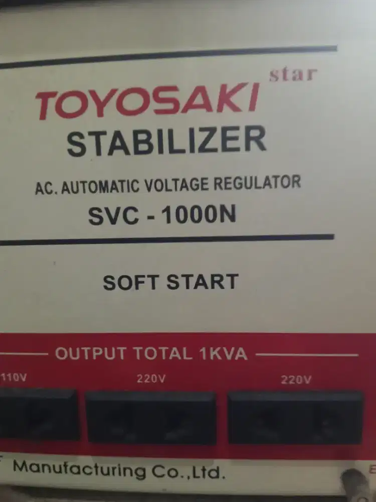 Stabilizer toyosaki svc 1000N