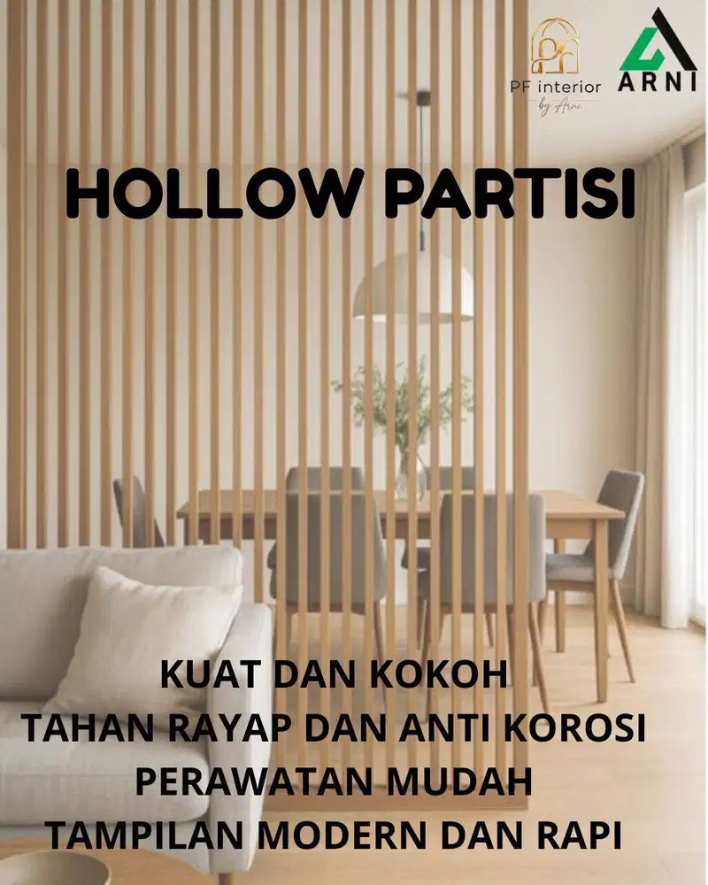 PARTISI HOLLOW INDOOR I PEMBATAS RUANGAN MODERN