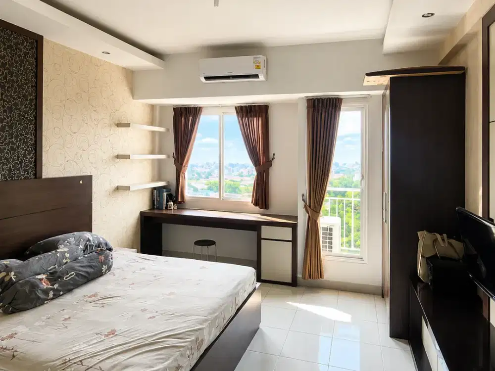Dijual Apartemen UC Berkeley Studio Full Furnished Lt 9 View Waterpark Di Citraland Surabaya Barat