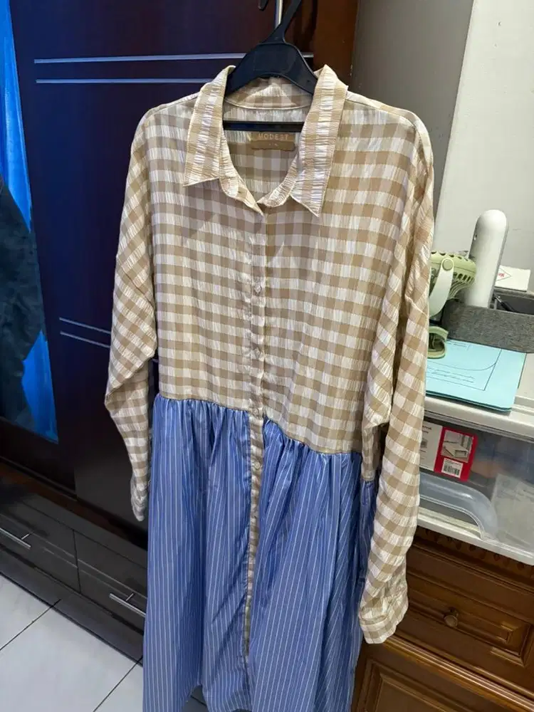 Dress Cottonink size besar!!